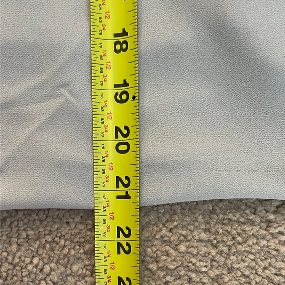 Blue Asymmetrical Long Sleeve Blouse - Picture 4 of 4